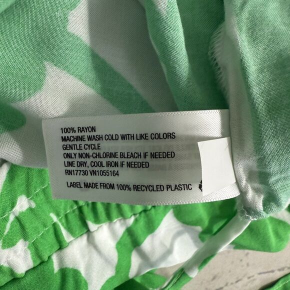 Lilly Pulitzer x Target Women's XS Green Rayon Palazzo Tropical Wide Legs Pants - Picture 5 of 7